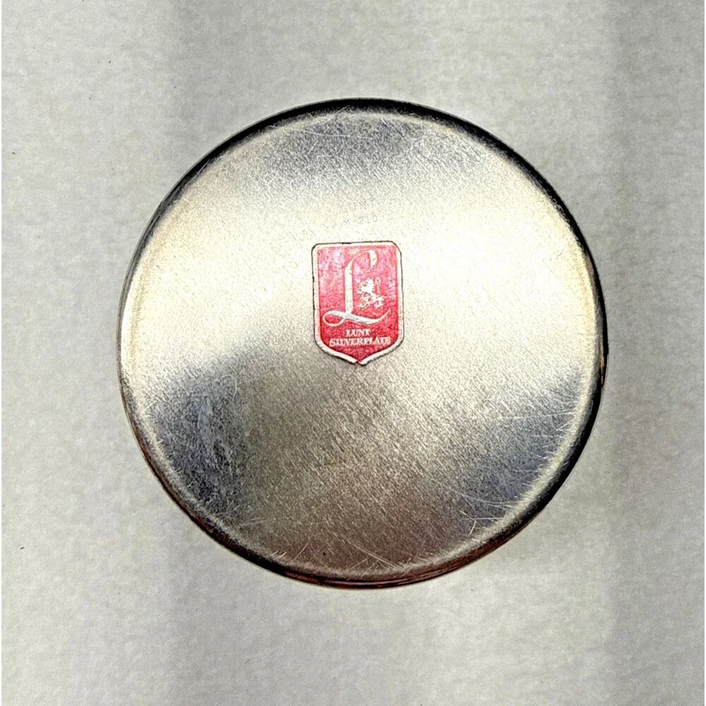 Lunt Silverplate Wine Bottle Coaster M210 Pierced Gallery Barware Vintage